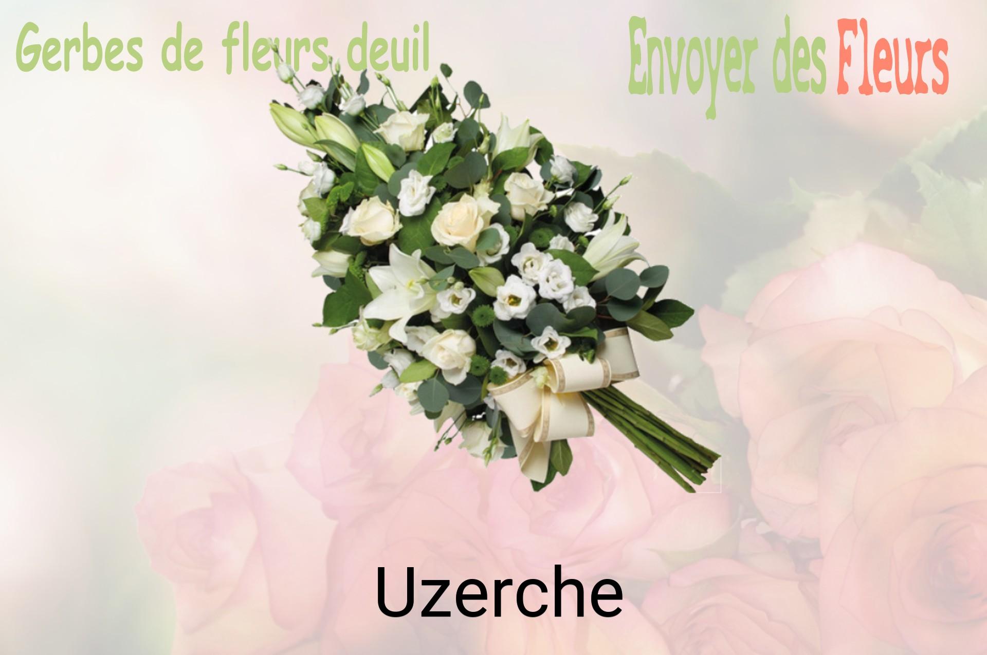 Gerbe de fleurs de deuil livrée à Uzerche